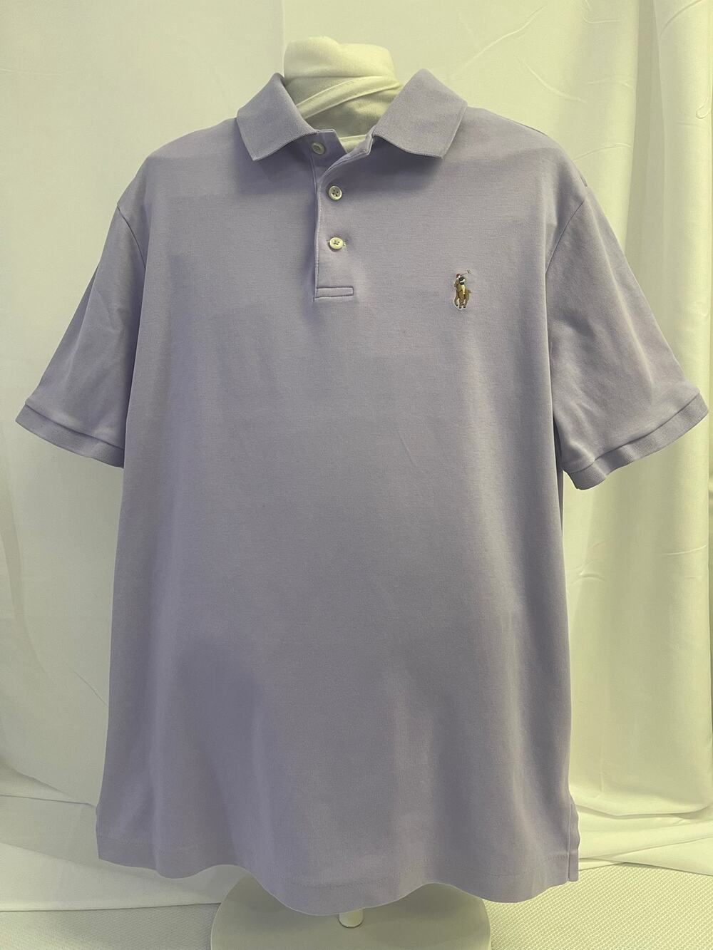Polo Ralph Lauren Men’s Classic Fit Polo Shirt Lavender Purple Short Sleeve S